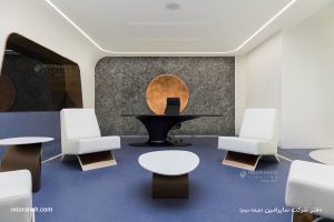 طبقه دوم دفتر شرکت ساپرامین، چراغ کرو لاین نورانه