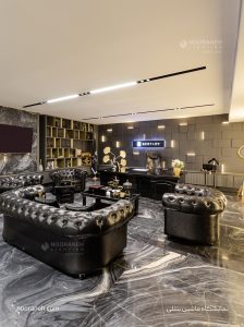 نورپردازی نمایشگاه ماشین بنتلی