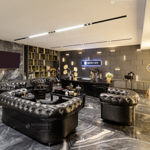 نورپردازی نمایشگاه ماشین بنتلی