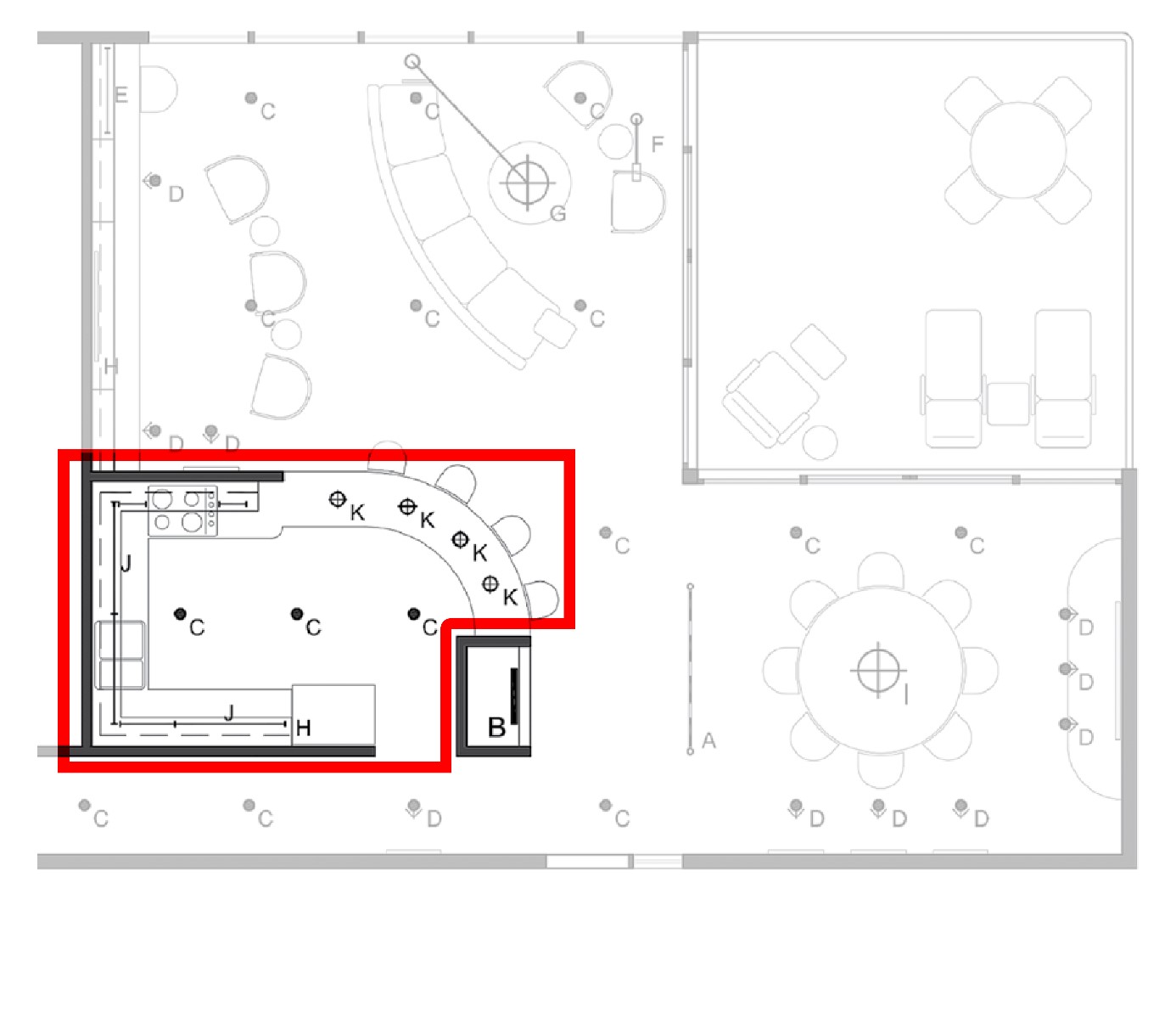 طراحی روشنایی آشپزخانه