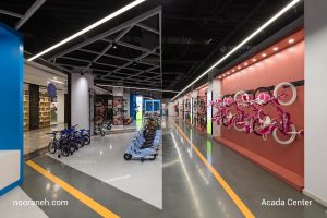 پروژه روشنایی آکادا سنتر، چراغ خطی کرو کاستومایز نورانه