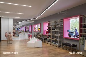 پروژه روشنایی آکادا سنتر، چراغ خطی کرو کاستومایز نورانه