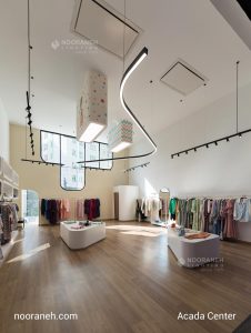 پروژه روشنایی آکادا سنتر، چراغ خطی کرو کاستومایز نورانه