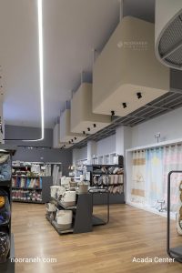 پروژه روشنایی آکادا سنتر، چراغ خطی کرو کاستومایز نورانه