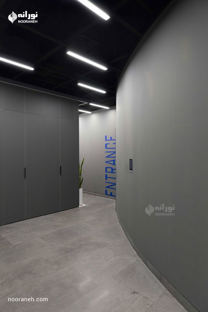 نورپردازی خطی دفتر بازتاب، چراغ خطی نورانه