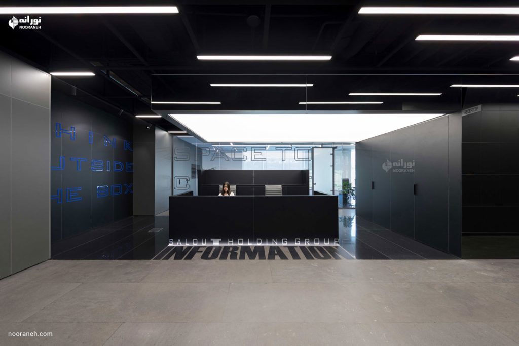 نورپردازی خطی دفتر بازتاب، چراغ خطی نورانه