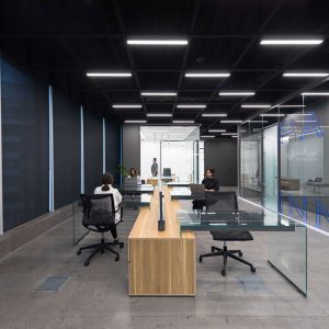 نورپردازی خطی دفتر بازتاب، چراغ خطی نورانه