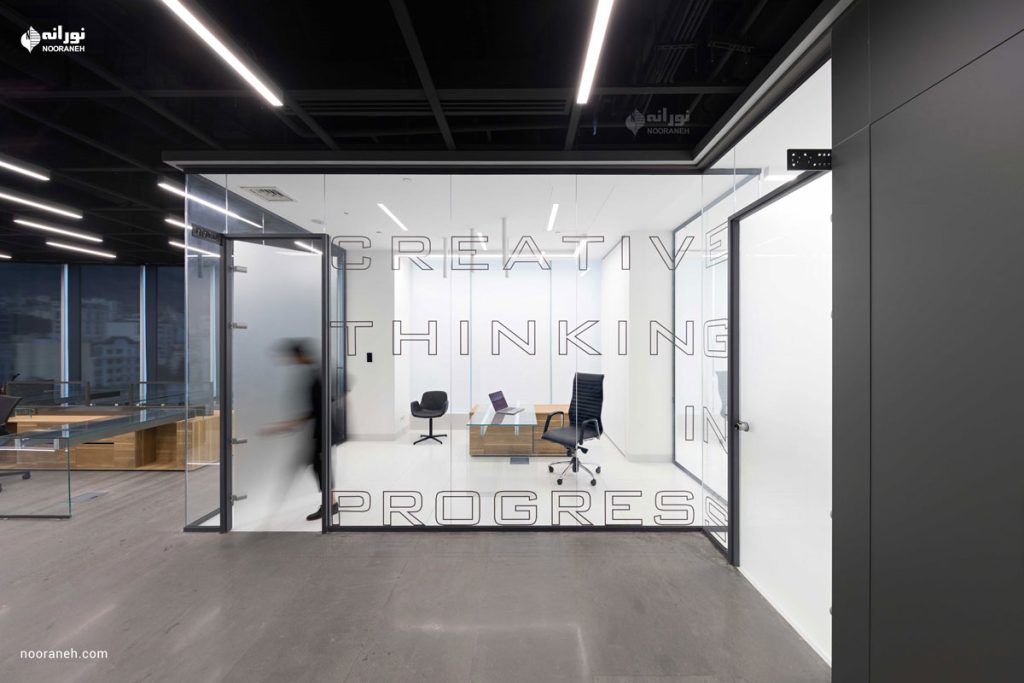 نورپردازی خطی دفتر بازتاب، لاین نوری نورانه