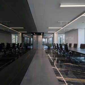 نورپردازی خطی دفتر بازتاب، چراغ خطی روکار نورانه