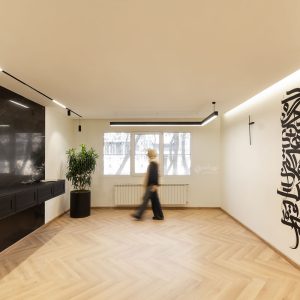 تامین روشنایی و نورپردازی ساختمان 220 فرمانیه با چراغ های نورانه