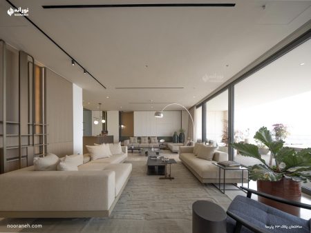 ساختمان پارسا-چراغ های مگنتی نورانه