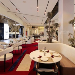 نورپردازی رستوران آلایا با چراغ های مگنتی مولتی ترک نورانه