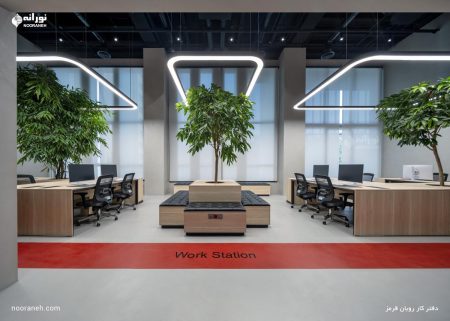 نورپردازی دفتر کار روبان قرمز، چراغ کرو لاین نورانه