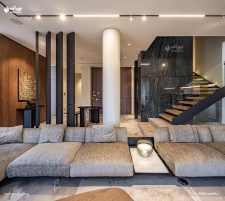 تامین روشنایی و نورپردازی ساختمان فلامک شماره 28 توسط شرکت نورانه