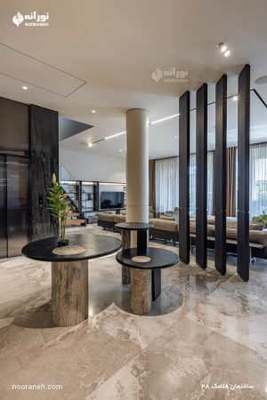 تامین روشنایی و نورپردازی ساختمان فلامک شماره 28 توسط شرکت نورانه