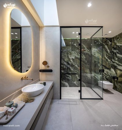 تامین روشنایی و نورپردازی ساختمان فلامک شماره 28 توسط شرکت نورانه