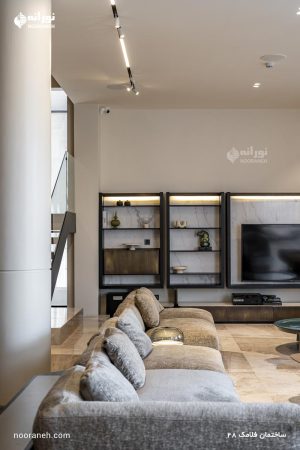 تامین روشنایی و نورپردازی ساختمان فلامک شماره 28 توسط شرکت نورانه