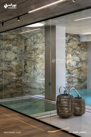 تامین روشنایی و نورپردازی ساختمان فلامک شماره 28 توسط شرکت نورانه