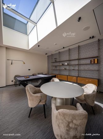 تامین روشنایی و نورپردازی ساختمان فلامک شماره 28 توسط شرکت نورانه