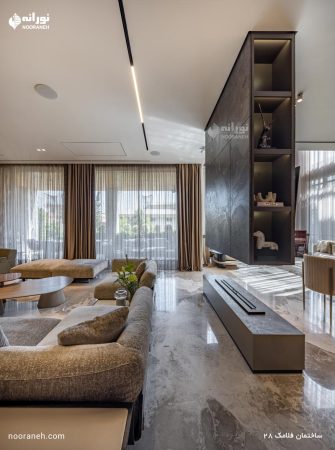 تامین روشنایی و نورپردازی ساختمان فلامک شماره 28 توسط شرکت نورانه