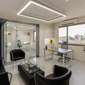 نورپردازی دفتر اداری باکس با چراغ لاین نورانه