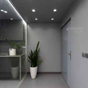 نورپردازی دفتر اداری باکس با چراغ لاین نورانه