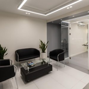 نورپردازی دفتر اداری باکس با چراغ لاین نورانه