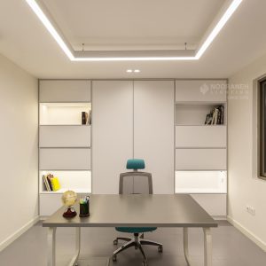 نورپردازی دفتر اداری باکس با چراغ لاین نورانه
