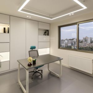 نورپردازی دفتر اداری باکس با چراغ لاین نورانه