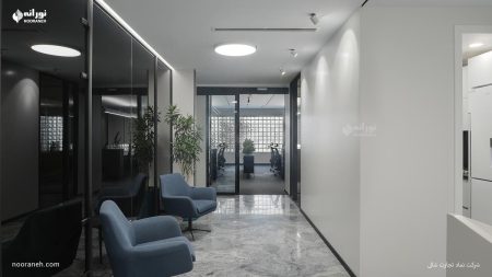 نورپردازی ساختمان اداری شرکت نماد تجارت شالی