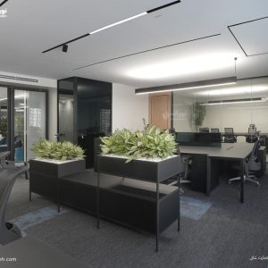 نورپردازی ساختمان اداری شرکت نماد تجارت شالی