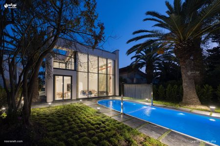 طراحی روشنایی و نورپردازی ویلای بهارنارنج، نورانه