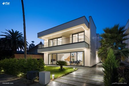 طراحی روشنایی و نورپردازی ویلای بهارنارنج، نورانه