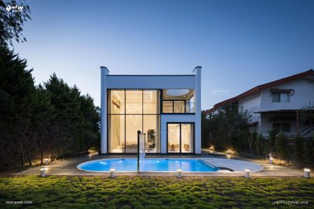 طراحی روشنایی و نورپردازی ویلای بهارنارنج، نورانه