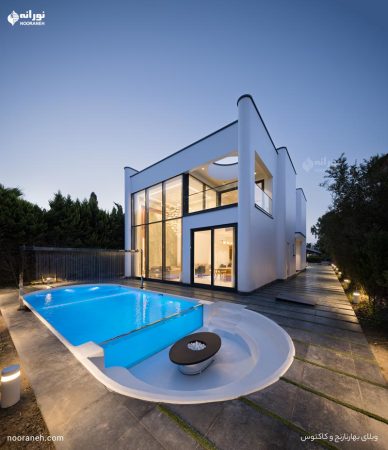 طراحی روشنایی و نورپردازی ویلای بهارنارنج، نورانه