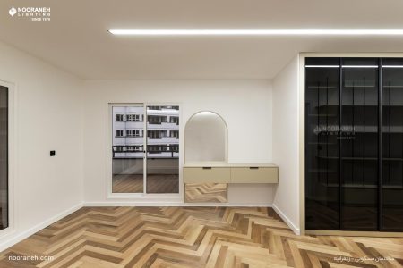 طراحی روشنایی منزل مسکونی زعفرانیه، نورانه