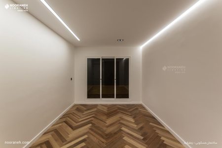 طراحی روشنایی منزل مسکونی زعفرانیه، نورانه